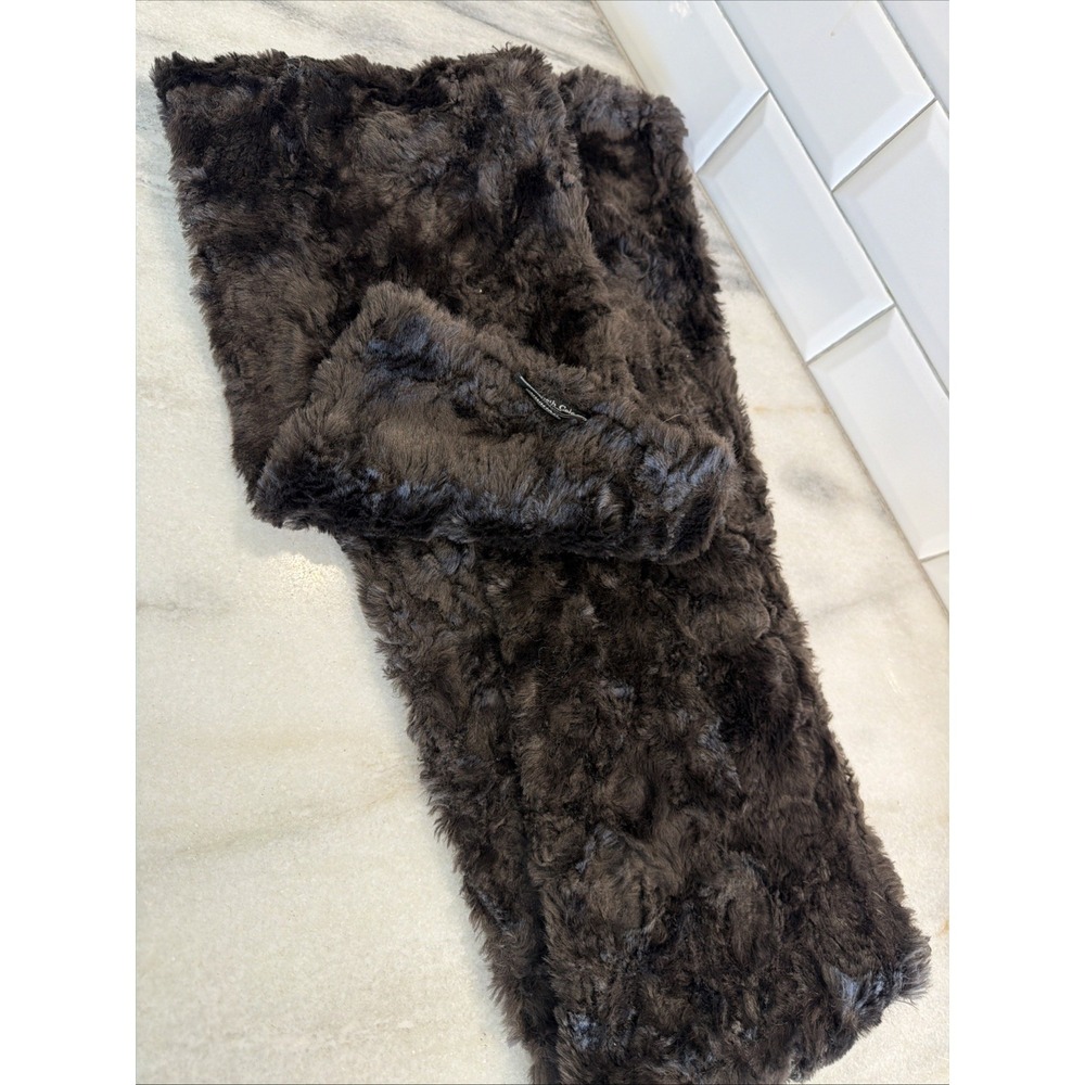 Kenneth Cole‎ New York Faux Fur Scarf 58in X 8in